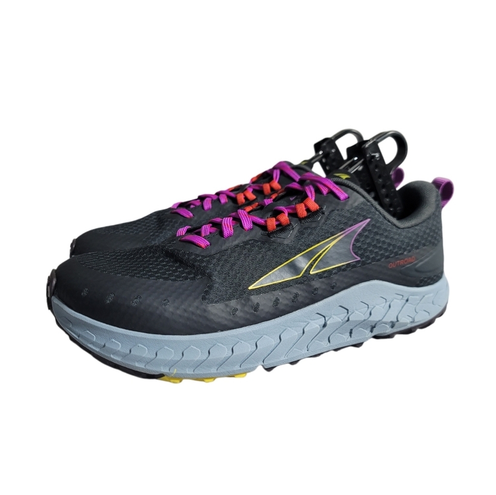 Altra Women's Black with Purple and Pink Accents Trail Running Shoes